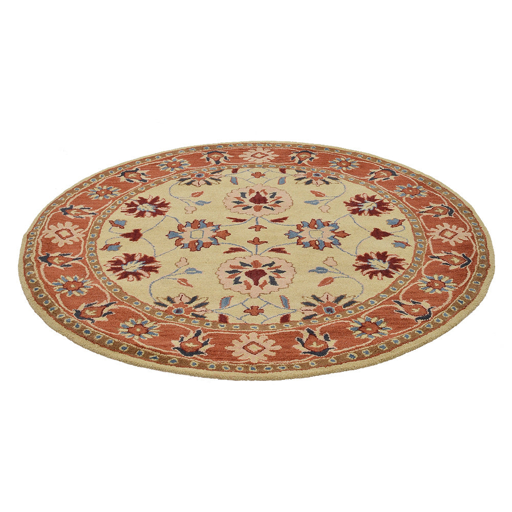Premium Hand Tufted Wool Rug - Traditional Persian Hamedan Design - Soft & Durable - Perfect for Living Room, Bedroom, or Office Decor