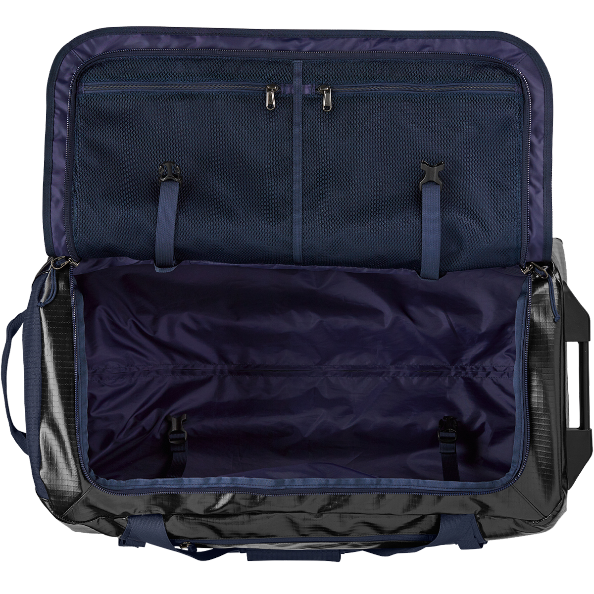 Black Hole Wheeled Duffel Bag 70L - Large Travel Luggage for Airplane Carry-On & Outdoor Adventures