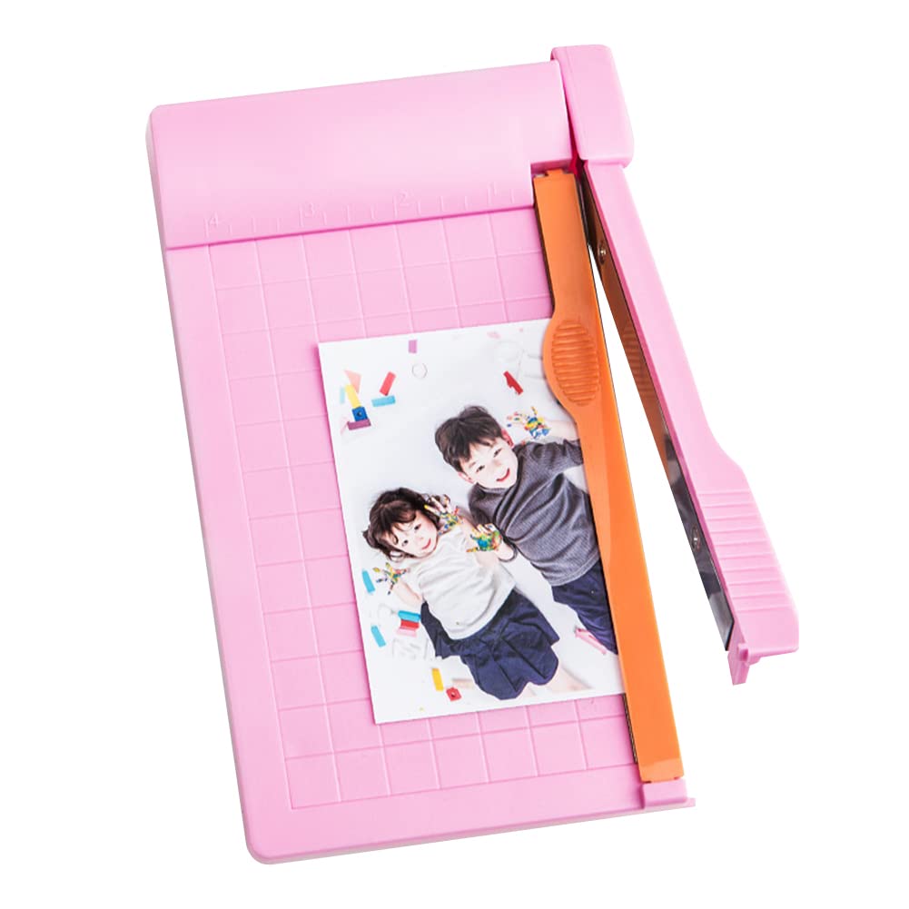 Portable Guillotine Paper Cutter - Mini Stack Paper Trimmer for Crafts, Photos, Cards & Office Supplies | Perfect for Home, School & Office Use | DIY Scrapbooking, Photo Albums & Stationery Projects