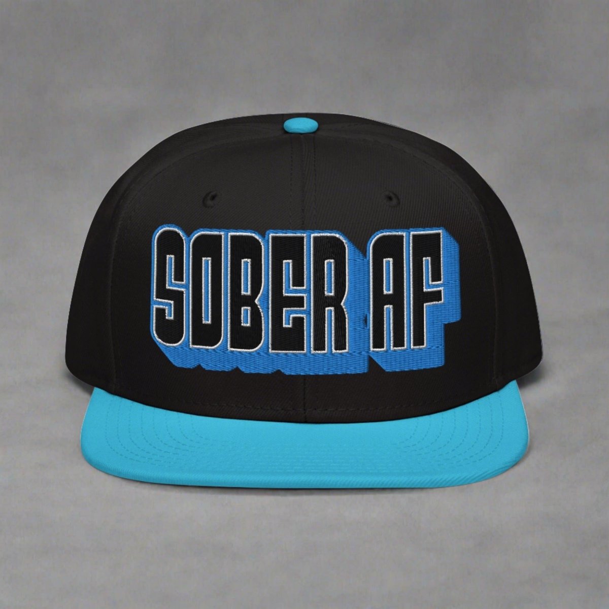 SOBER AF High Profile Snapback Hat - Adjustable Dad Hat for Men & Women - Trendy Streetwear Cap for Casual, Hip Hop, and Urban Fashion