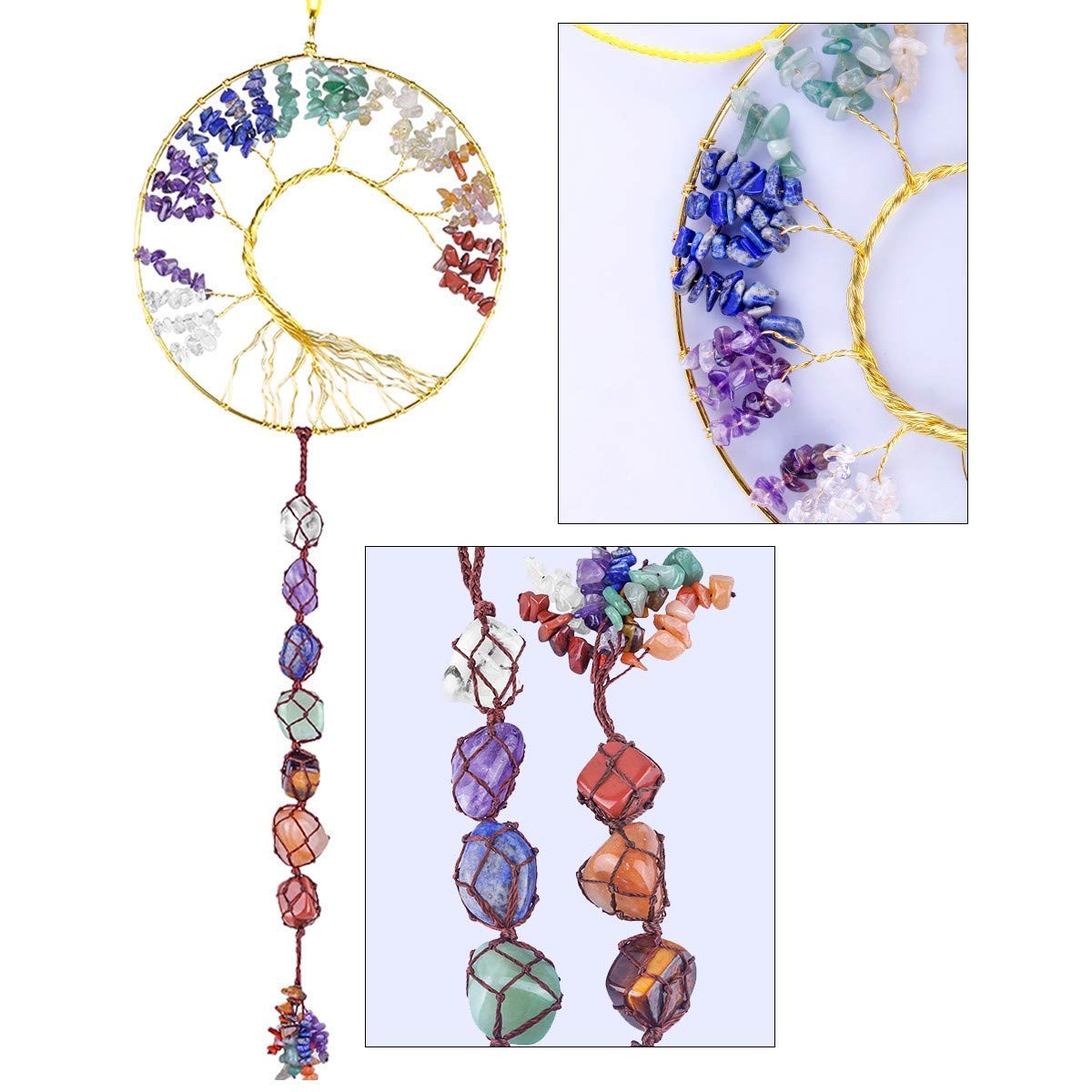 Christmas Bedroom Decor Set - 100% Cotton Holiday Pillow Covers & Tree of Life Wall Hanging Decor (2-Piece Set) for Cozy Living Room & Bedroom Holiday Decorations - Perfect for Christmas Home Styling & Gift Giving