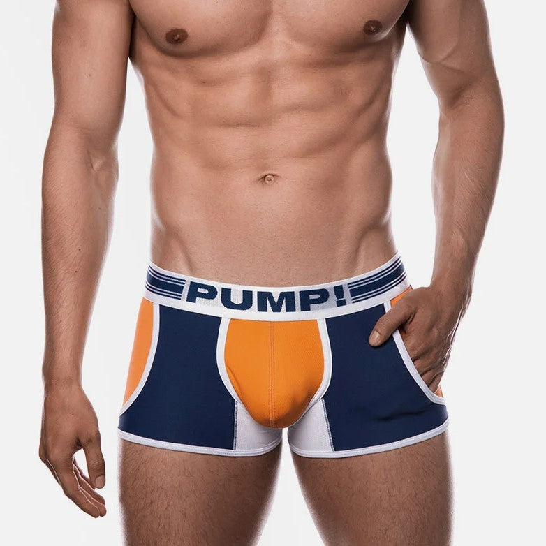 PUMP! Varsity Jogger Boxer Briefs for Men - Comfortable Navy Blue Athletic Underwear - Perfect for Gym, Running & Everyday Wear