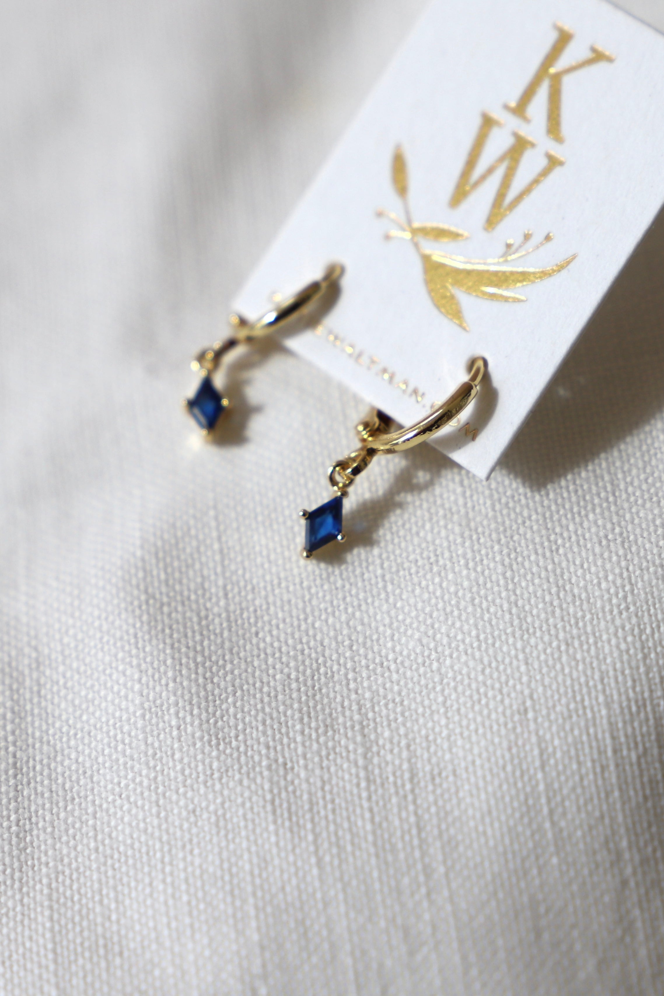 Diamond Birthstone Huggie Earrings - Elegant & Dainty Hoop Earrings for Women - Perfect Gift for Birthdays, Anniversaries & Special Occasions