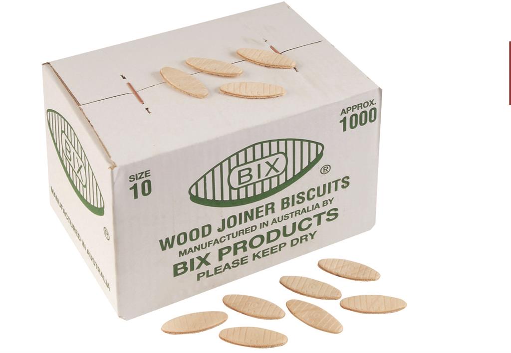Premium Bix Wood Joining Biscuits Size 10 (1000-Piece Pack) - High-Quality Woodworking Fasteners for Cabinet Making, Furniture Repair & DIY Projects