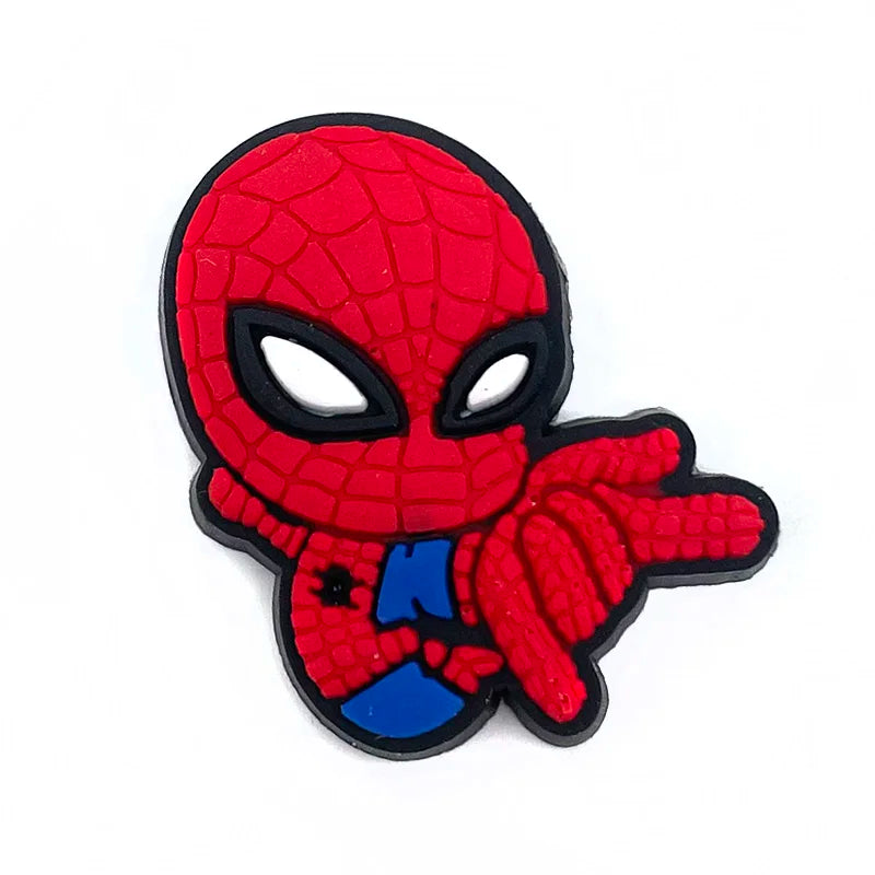 MINISO Marvel Superhero DIY Shoe Charms - Cartoon Character Accessories for Sandals & Clogs - Decorative Pins for Kids Gifts & Garden Fashion Accessories (Perfect for Birthday Presents & Cosplay Outfits)
