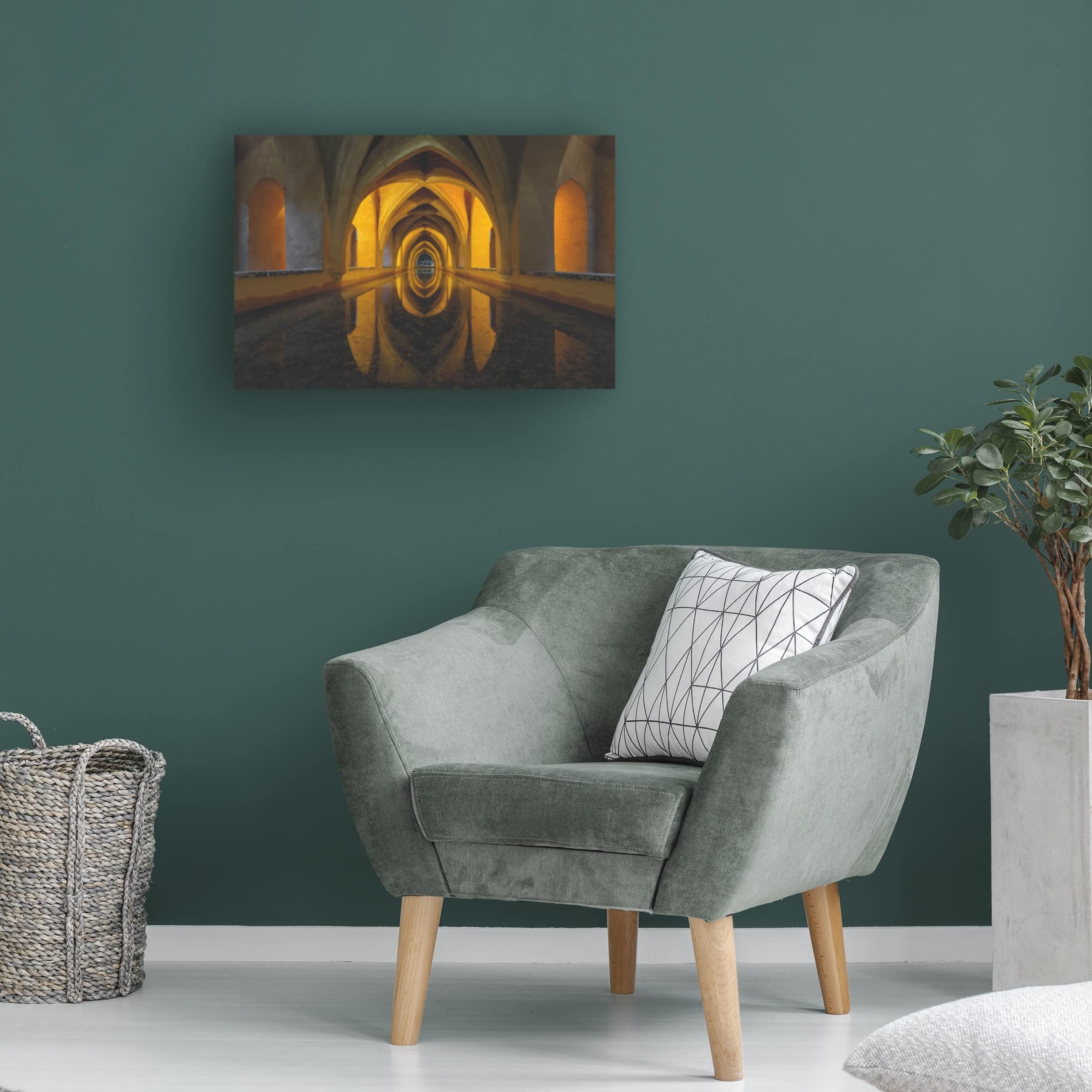 Trademark Fine Art 'Aljibe' Canvas Wall Art by Javier Puyo - Modern Home Decor for Living Room, Bedroom & Office