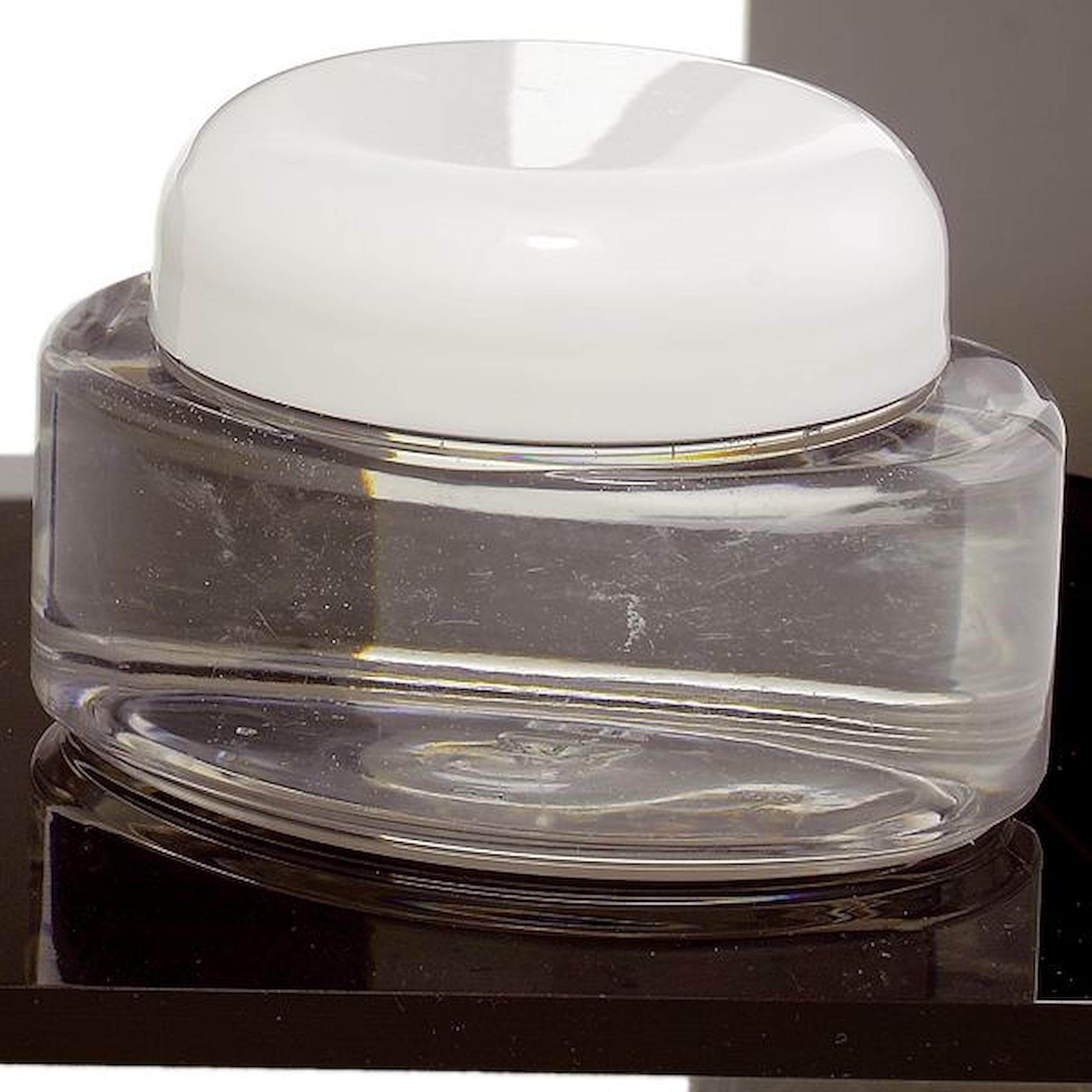 Clear Oval Glass Jar with Airtight White Lid - Perfect for Storing Spices, Candles, DIY Crafts & Home Organization