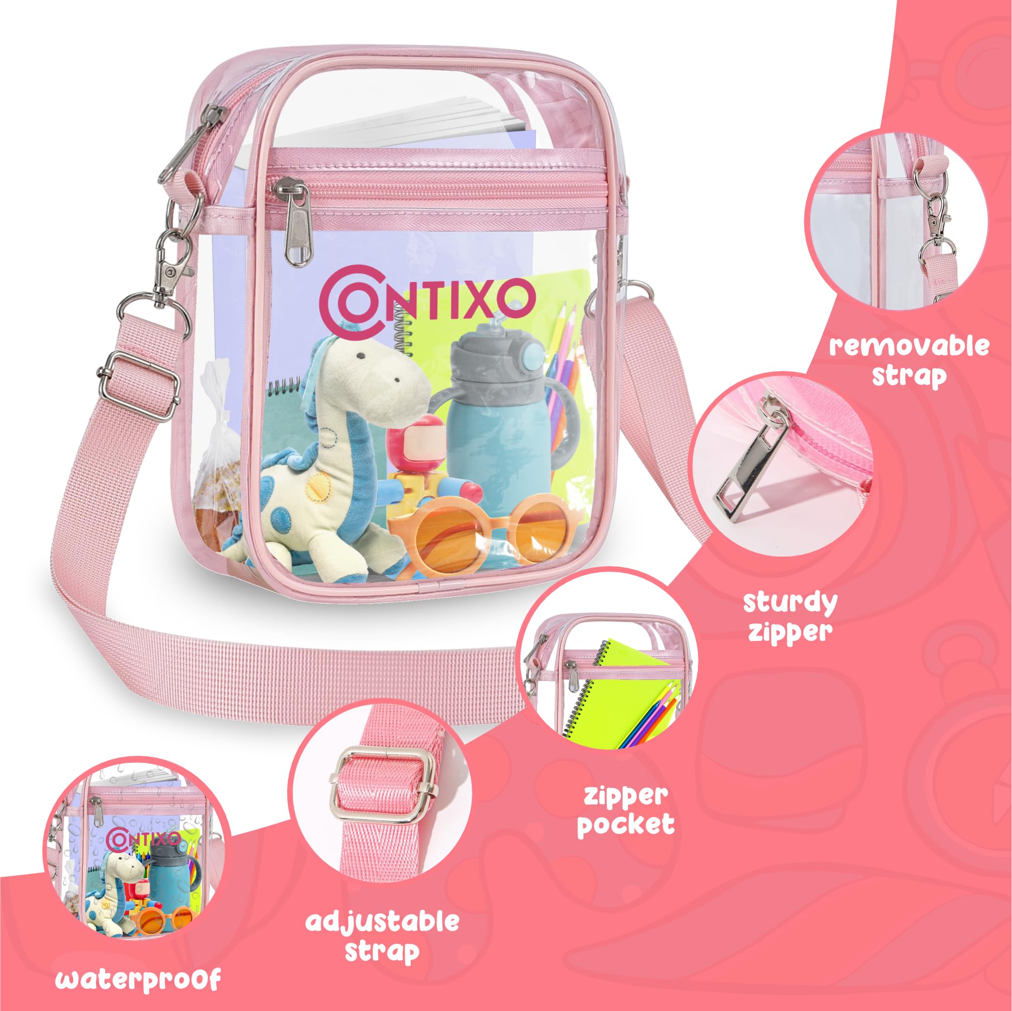 Contixo Clear Crossbody Bag - 10