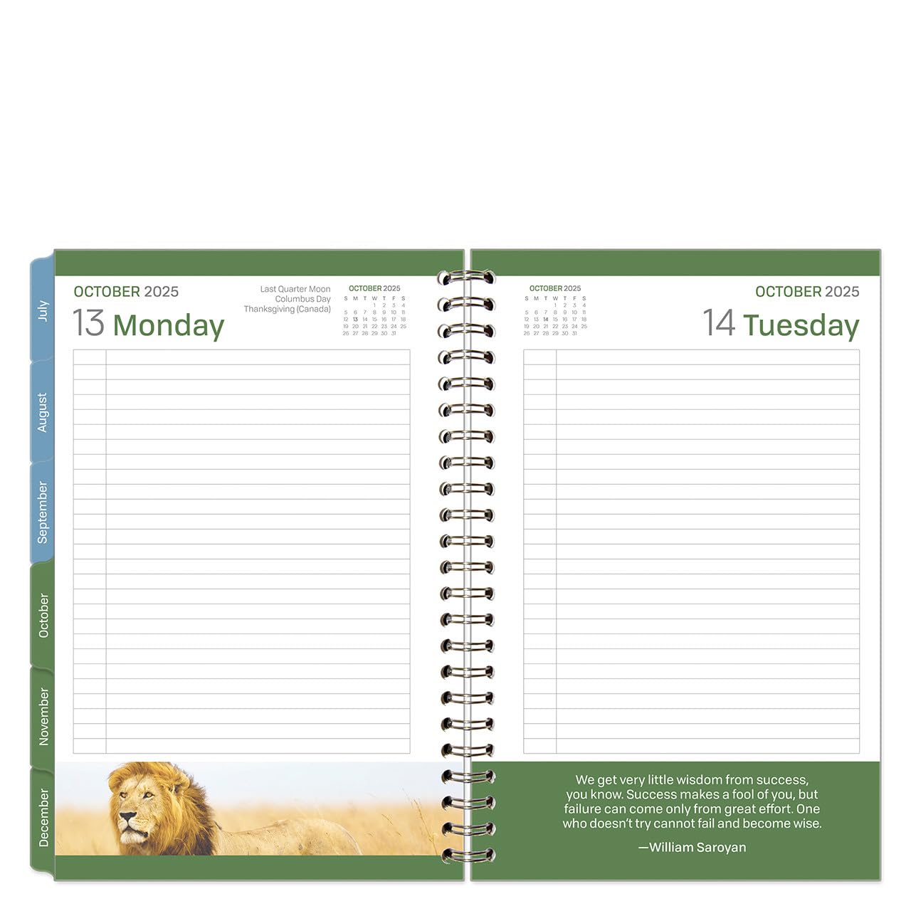 FranklinCovey Leadership Planner 2025 - 6 Month Wire-Bound Notebook (January to June) for Professionals & Students - Perfect for Goal Setting, Time Management & Productivity Tracking