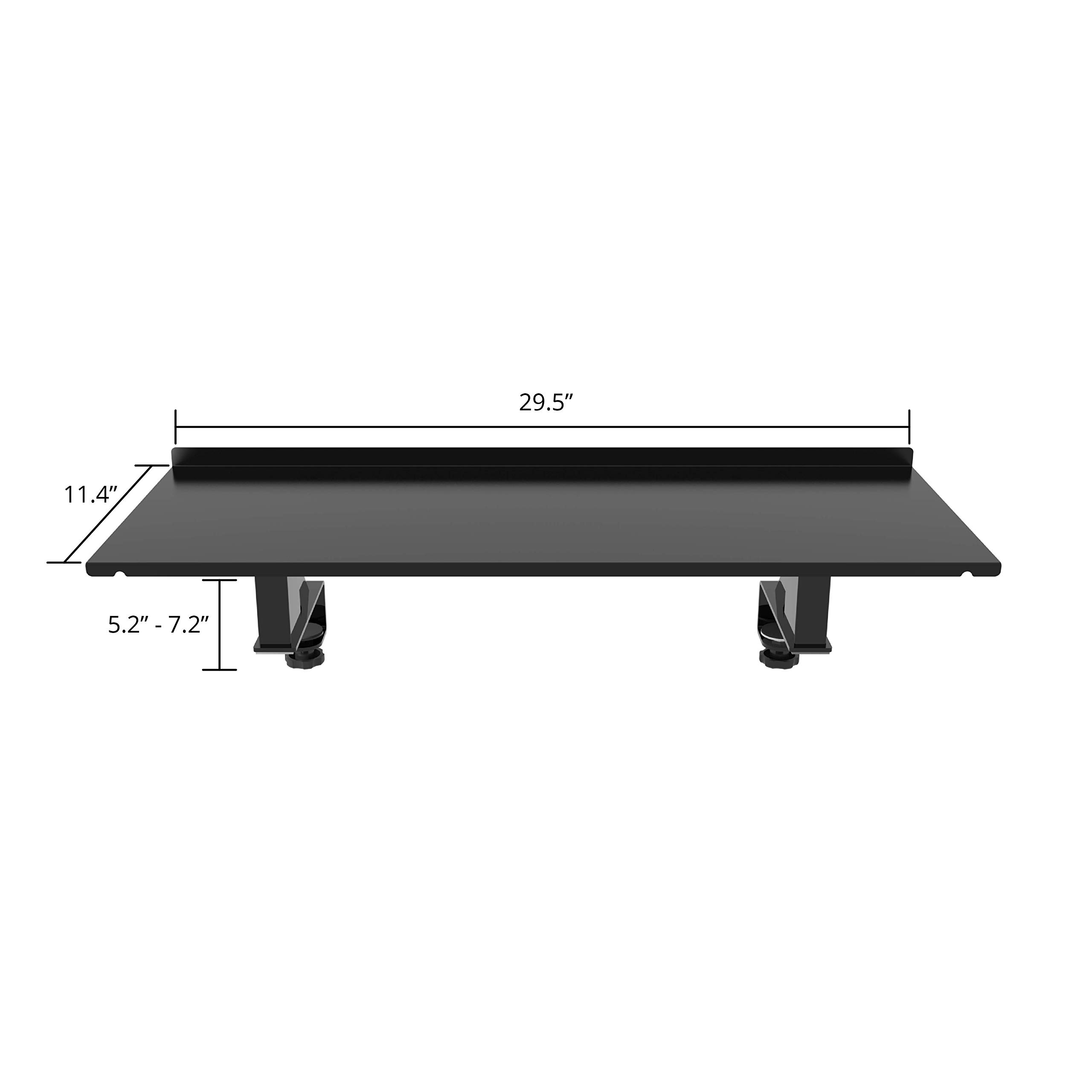 Adjustable Clamp-On Standing Desk Shelf - 30