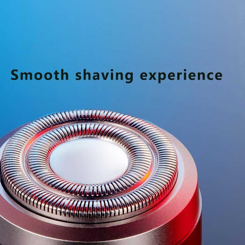 Mini Electric Shaver for Men & Women - USB Rechargeable Waterproof Travel Shaver with Beard Trimmer - Portable Pocket Shaver for Home, Car, Office & Travel Use (Purple)