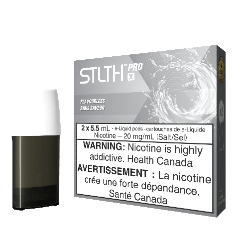 Flavorless STLTH PRO X Pods 5.5mL - Refillable Vape Pods for Smooth & Discreet Vaping - Perfect for Travel, Work & On-the-Go Use