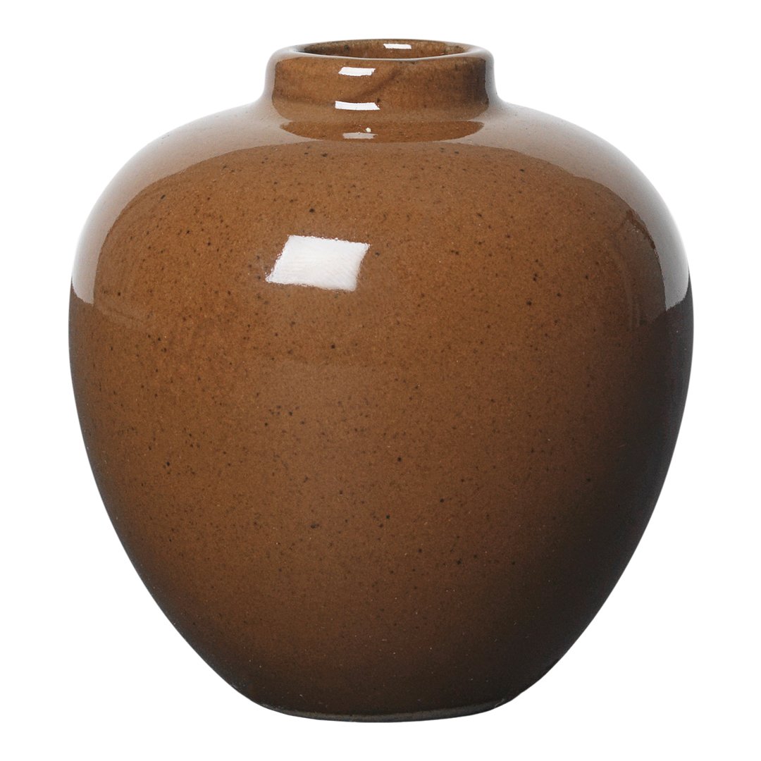 Ferm Living Ary Mini Vase - Small Ceramic Flower Vase for Home Decor, Office Desk & Wedding Centerpieces - Perfect for Succulents, Dried Flowers & Tabletop Arrangements