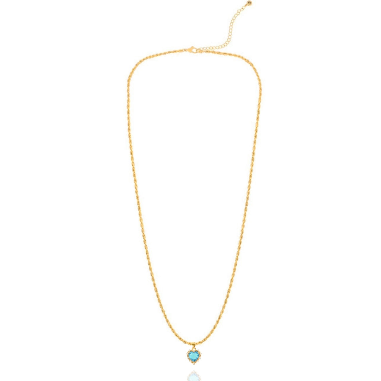 Blue Kind Hearted Necklace - Elegant Jewelry Gift for Women, Perfect for Valentine's Day, Anniversary & Special Occasions