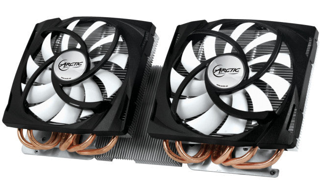 Arctic Cooling Accelero Twin Turbo 6990 VGA Cooler - High Performance GPU Cooling Solution for AMD Radeon HD 6990 Graphics Cards - Perfect for Gaming PCs and Workstation Builds