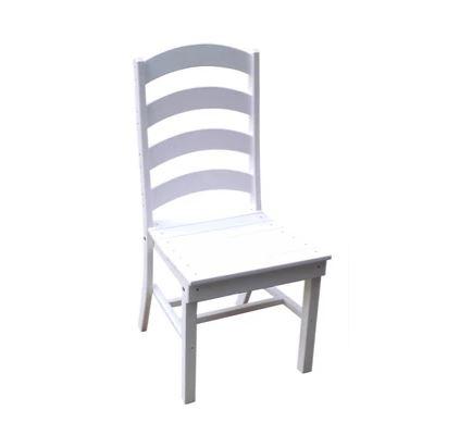 A & L Furniture Ladderback Dining Chair - Solid Wood Kitchen Chairs with Cushion - Country Style Dining Room Chairs for Home, Restaurant, and Cafe Use