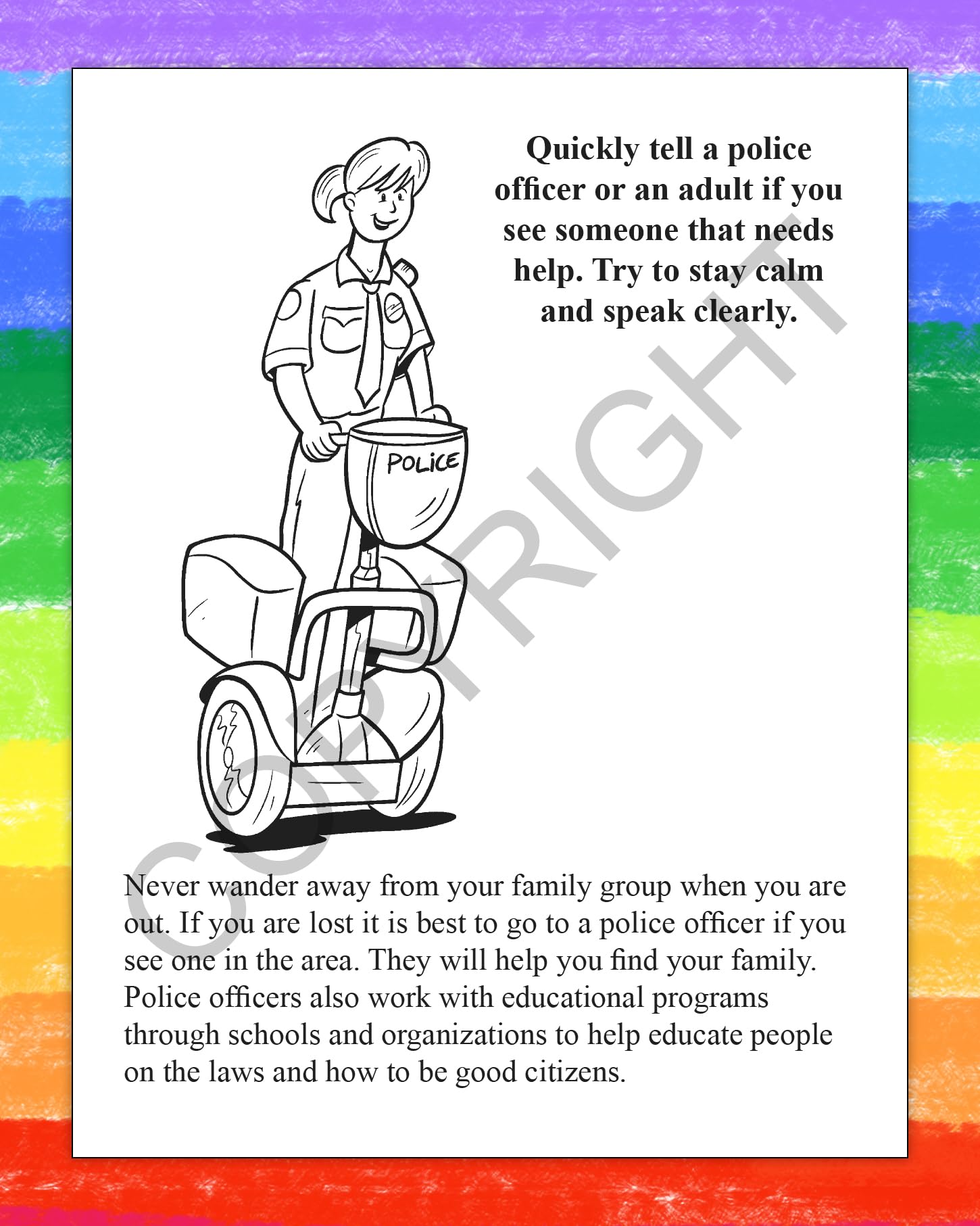 ZOCO Police Station Coloring Books - 50 Bulk Pack with Crayons | Fun Educational Activities, Puzzles & Games for Kids | Perfect for Classroom, Birthday Gifts & Creative Play
