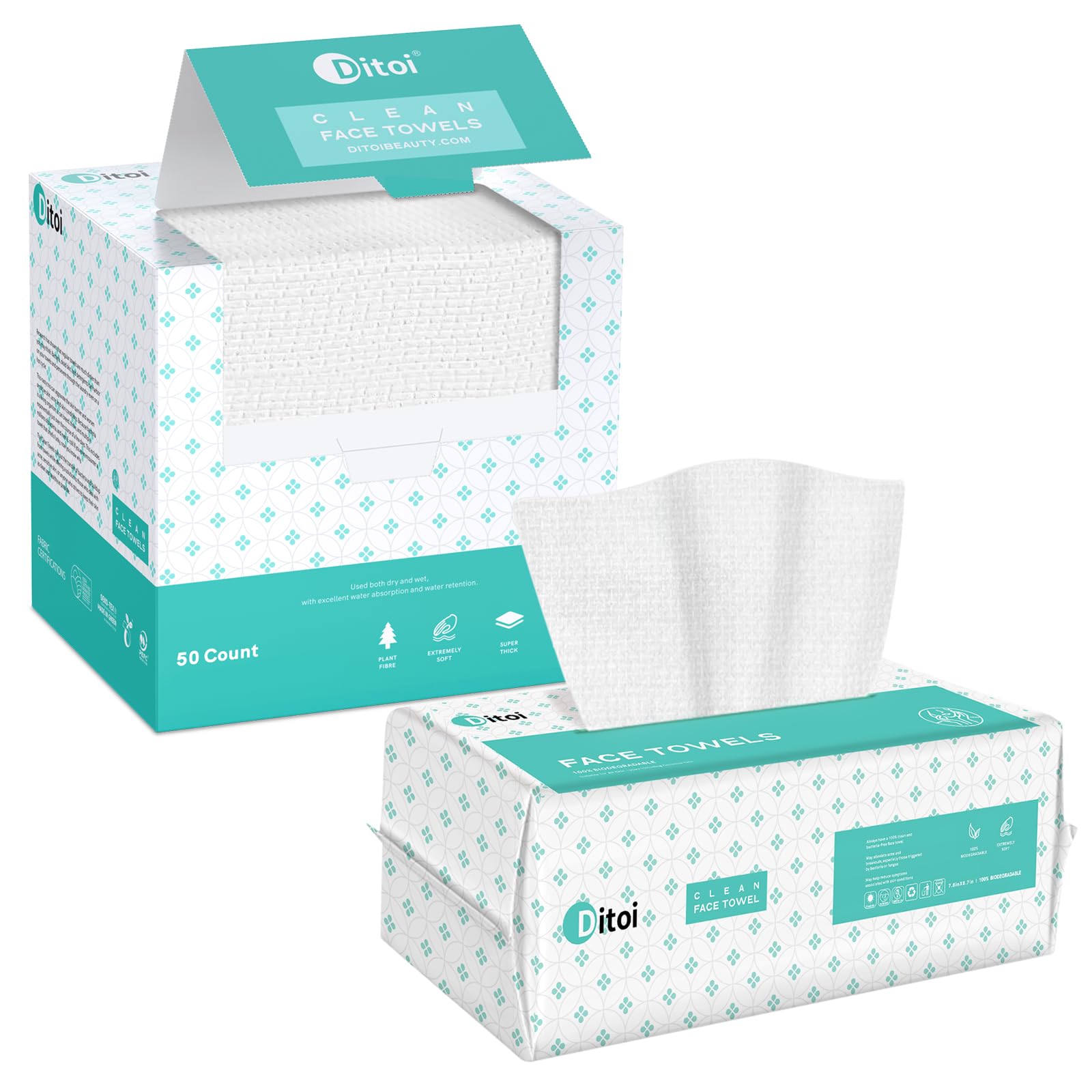 Premium Disposable Face Towels - Ultra Soft & Thick Facial Tissues for Daily Skincare | Gentle Makeup Removal & Spa Facial Care | Travel & Gym Essentials