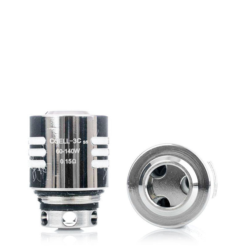Vaporesso CCELL 3C Ceramic Coils - Replacement Coils for Giant Dual Tank - Compatible with Vaporesso NRG Tanks - Perfect for Smooth Vaping Experience