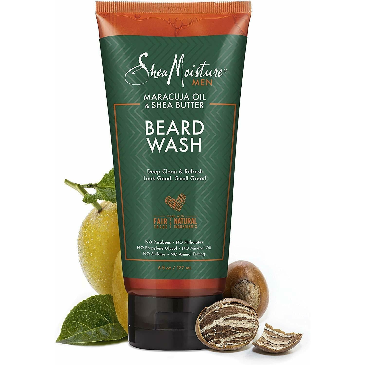 Best Facial Hair Wash for Men - 6 oz Natural Cleanser for Beards & Mustaches | Made in Thailand | Ideal for Daily Grooming & Skincare Routine