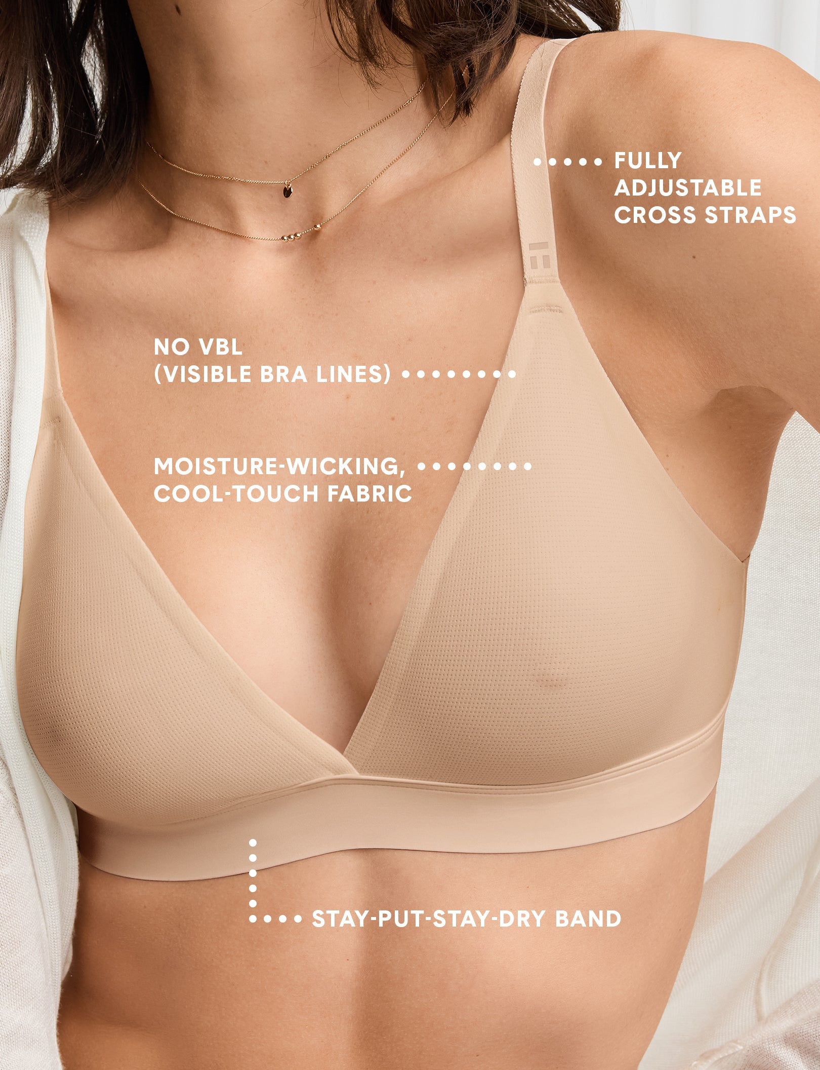 Air Triangle Bralette - Comfortable Wireless Bralette for Women | Perfect for Yoga, Lounge & Everyday Wear
