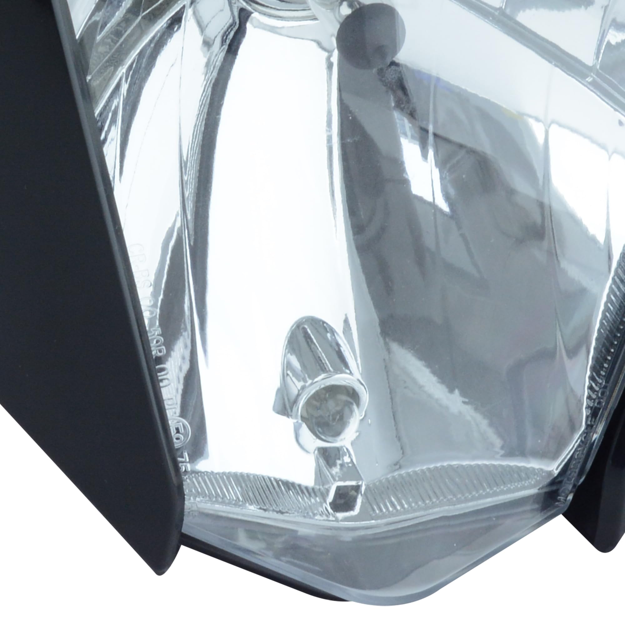 Universal H4 Dirt Bike Headlight - Black Mask Motorcycle Headlamp for Pit Bikes & Off-Road Riding | Night Trail & Adventure Use