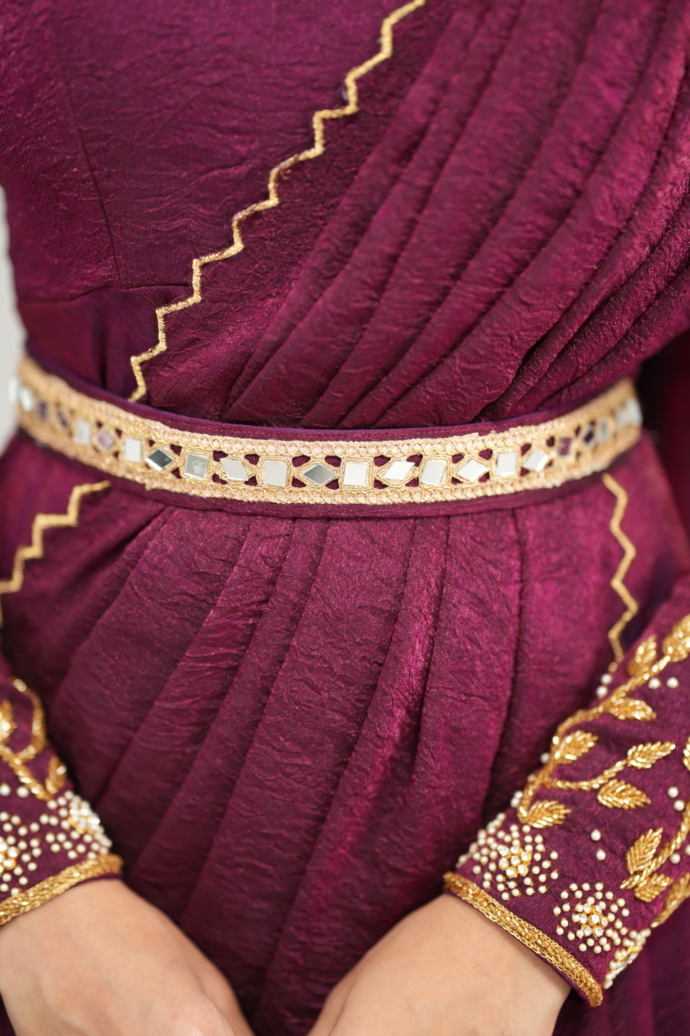 Vidhya Premium Designer Drape Wear - Elegant Fashion Shawl for Women | Perfect for Parties, Weddings & Special Occasions