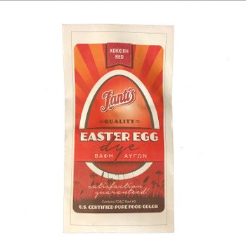 Vibrant Red Easter Egg Dye Kit - Non-Toxic & Fast-Acting Coloring for Easter Eggs - Perfect for Easter Decorations, DIY Crafts & Family Activities