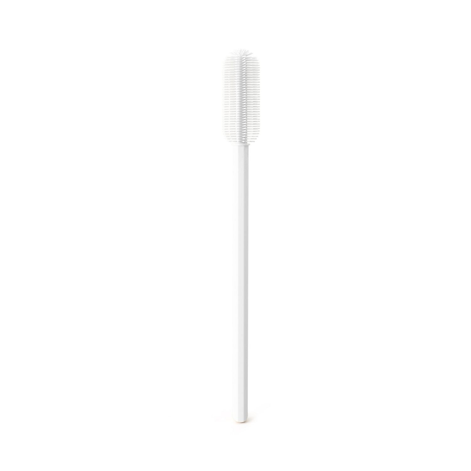DESIGNSTUFF Premium Bottle Brush - White - Long Handle Cleaning Brush for Baby Bottles, Water Bottles, Mason Jars & Hard-to-Reach Containers - Durable & Hygienic Kitchen Cleaning Tool