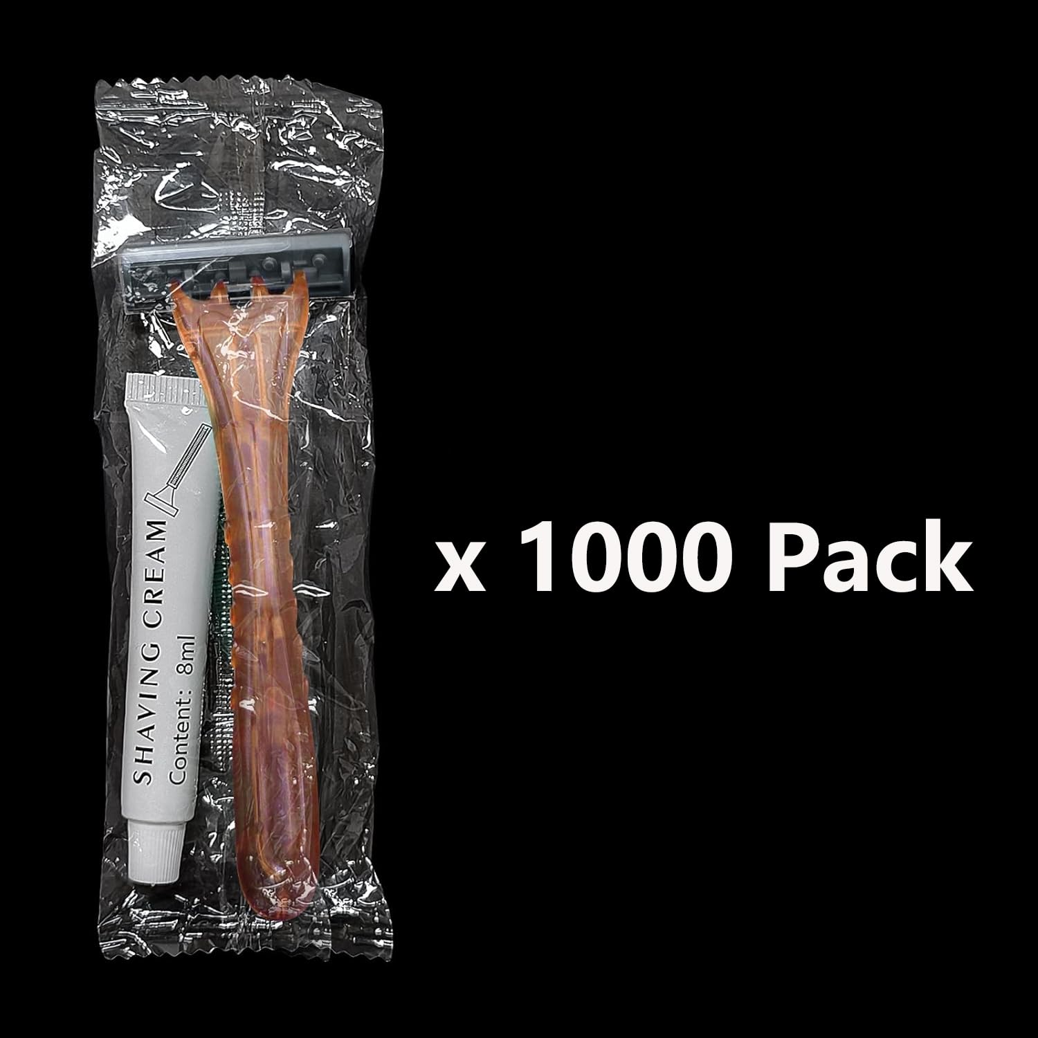 1000 Pack Kheoxusa 3-Blade Disposable Razors - Individually Wrapped Triple Blade Shavers for Men & Women - Perfect for Travel, Hotels, Airbnb, Gyms, and Emergency Kits - Smooth Shaving Experience for Face, Legs & Body