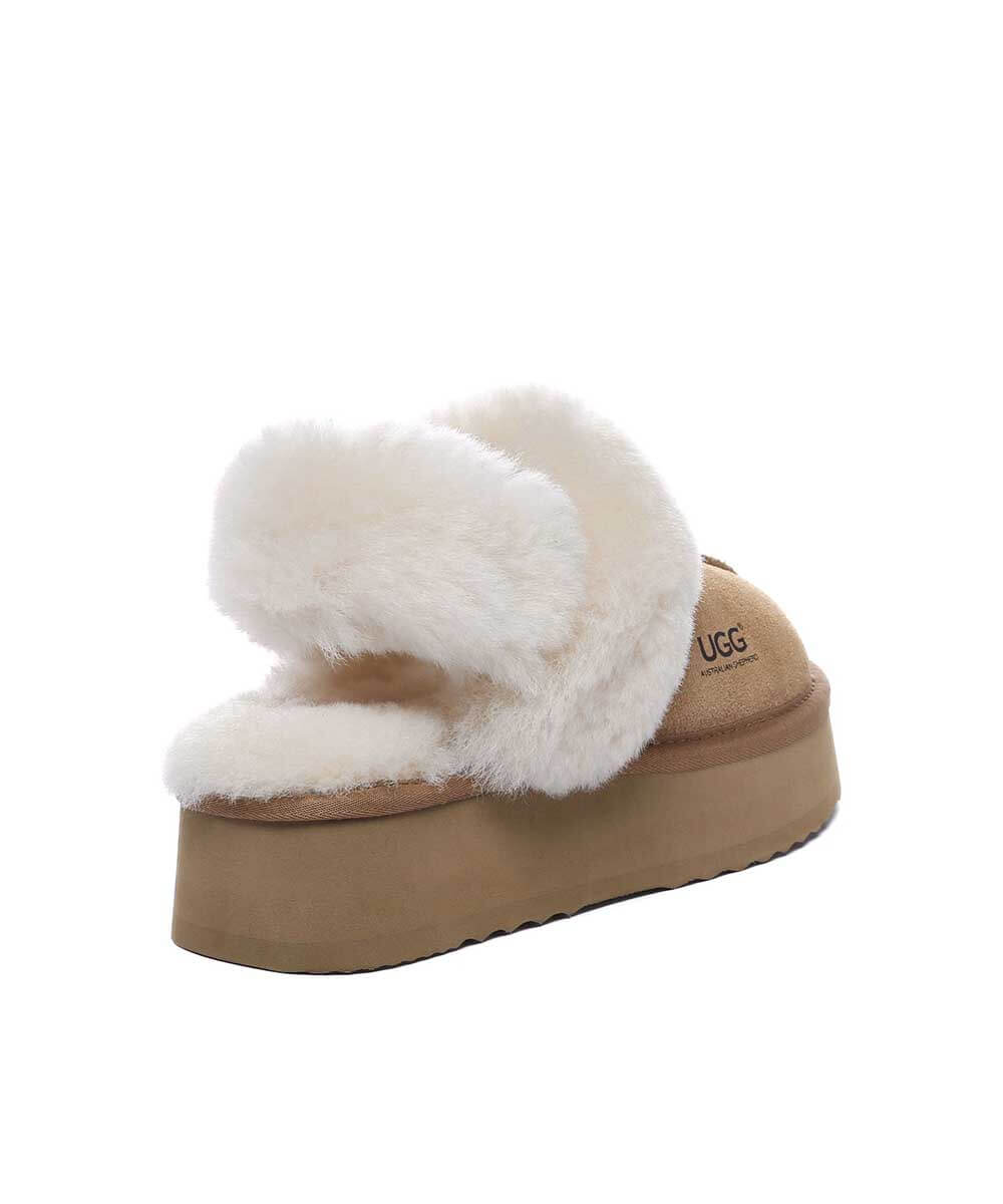 Women's UGG Bronny 3-Way Platform Slippers - Cozy House Shoes for Winter, Indoor/Outdoor Wear - Perfect for Home, Office & Travel Comfort