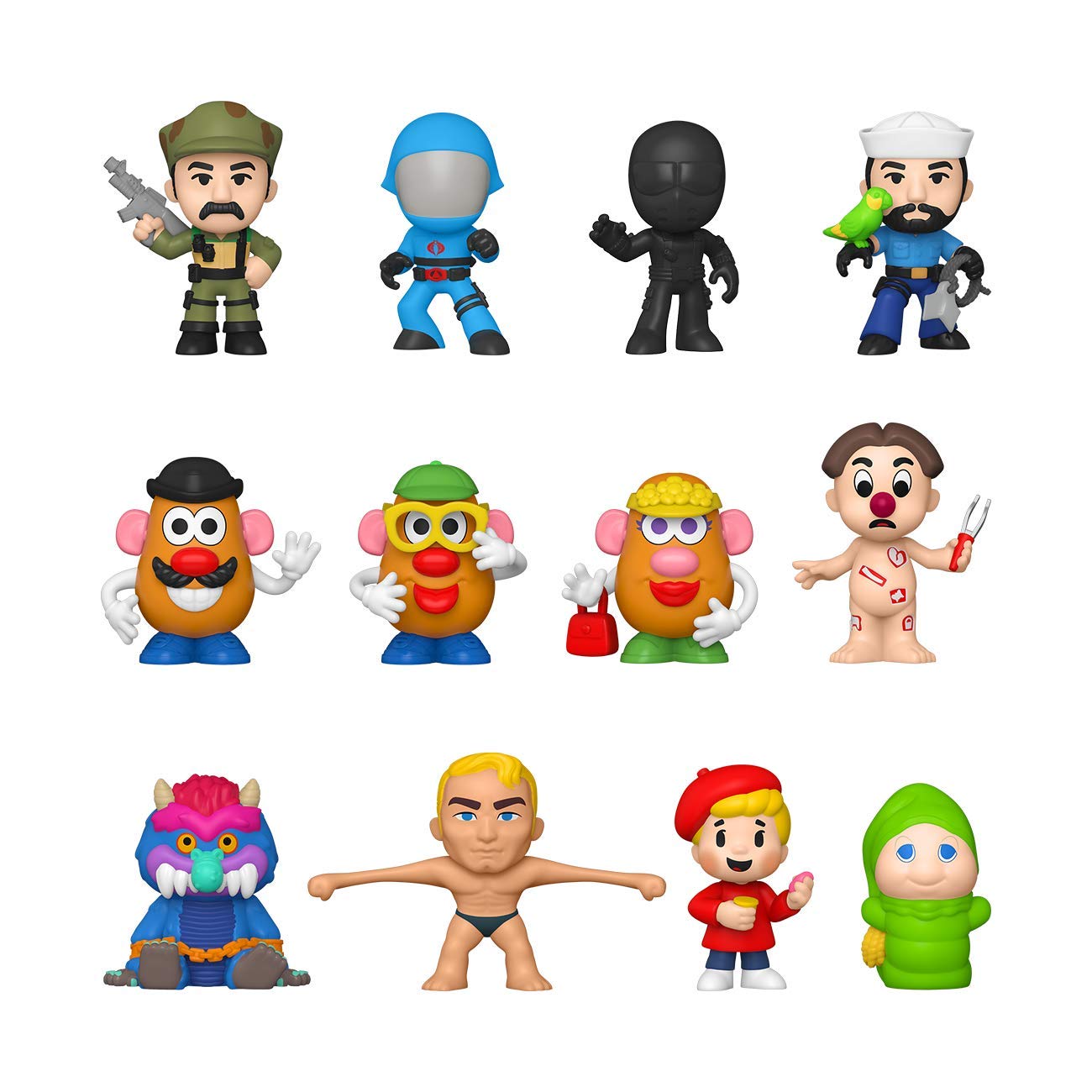 Vintage Retro Hasbro Mystery Mini Figures - Collectible Blind Box Toys for Kids & Adults - Perfect for Gifts, Display & Nostalgic Toy Collections