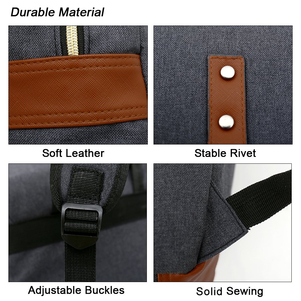 Unisex Professional Slim Business Laptop Backpack - Waterproof & Dustproof Travel Rucksack with Tear-Resistant Design for MacBook & Tablet (Dark Grey) | Perfect for Office Commute, College Campus & Business Trips