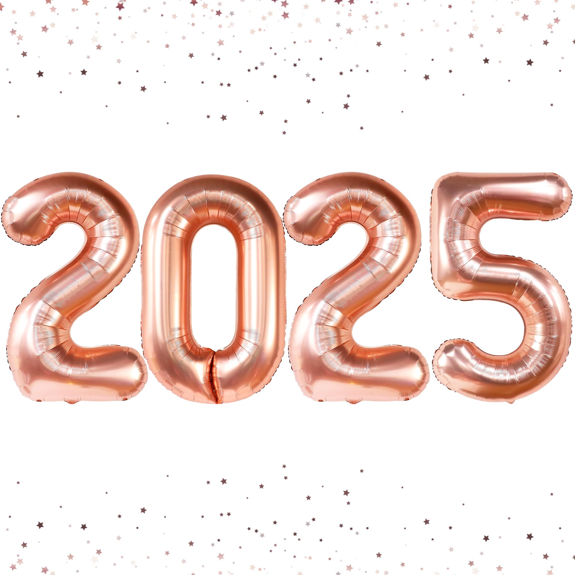 KatchOn 42 Inch Giant Rose Gold 2025 Graduation Balloons - Class of 2025 Party Decorations | Large Metallic Rose Gold Balloons for Graduation Ceremony, Photo Backdrops & Celebration Decor