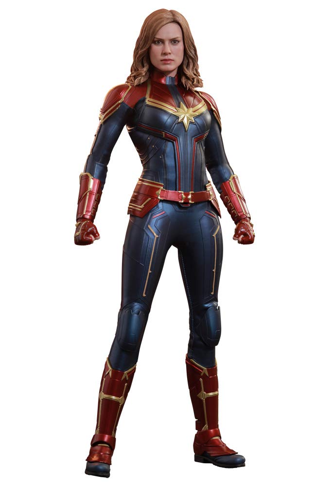 Hot Toys 1:6 Scale Captain Marvel Collectible Action Figure - Perfect for Marvel Fans, Cosplay & Display Collections