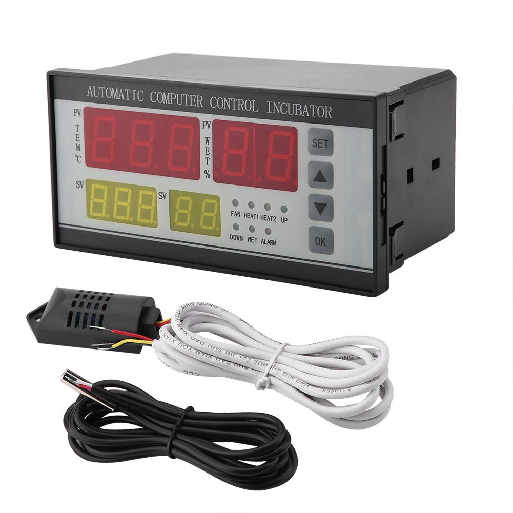Automatic Egg Incubator Controller - Digital Poultry Hatchery Temperature & Humidity Regulator for Chicken, Duck, Quail Eggs | Perfect for Home Farms, Backyard Chicken Coops & Small-Scale Poultry Breeding