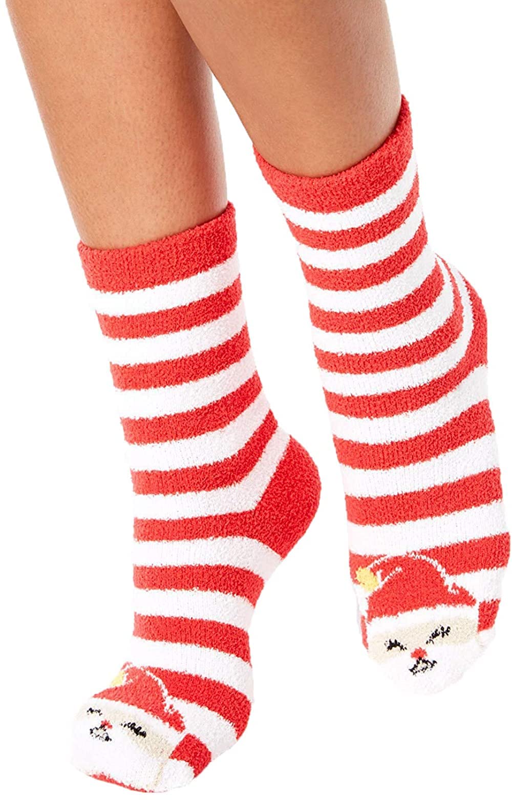 Charter Club Women's Cozy Critter Animal Print Socks - Red, One Size - Perfect for Casual Wear, Gifts & Holiday Outfits