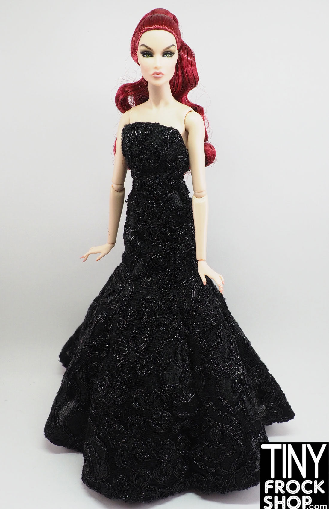 Integrity Inner Spark Natalia Re Embroidered Black Evening Gown for Women - Elegant Formal Dress for Prom, Wedding, and Special Occasions