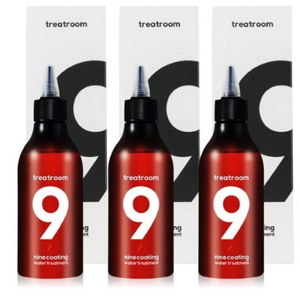 Nine Coating Water Treatment (230ml /7.77 oz) - 3 Pack Korean Hair Care Set for Damaged Hair | Deep Conditioning & Repair Treatment | Perfect for Salon-Style Hair Care at Home