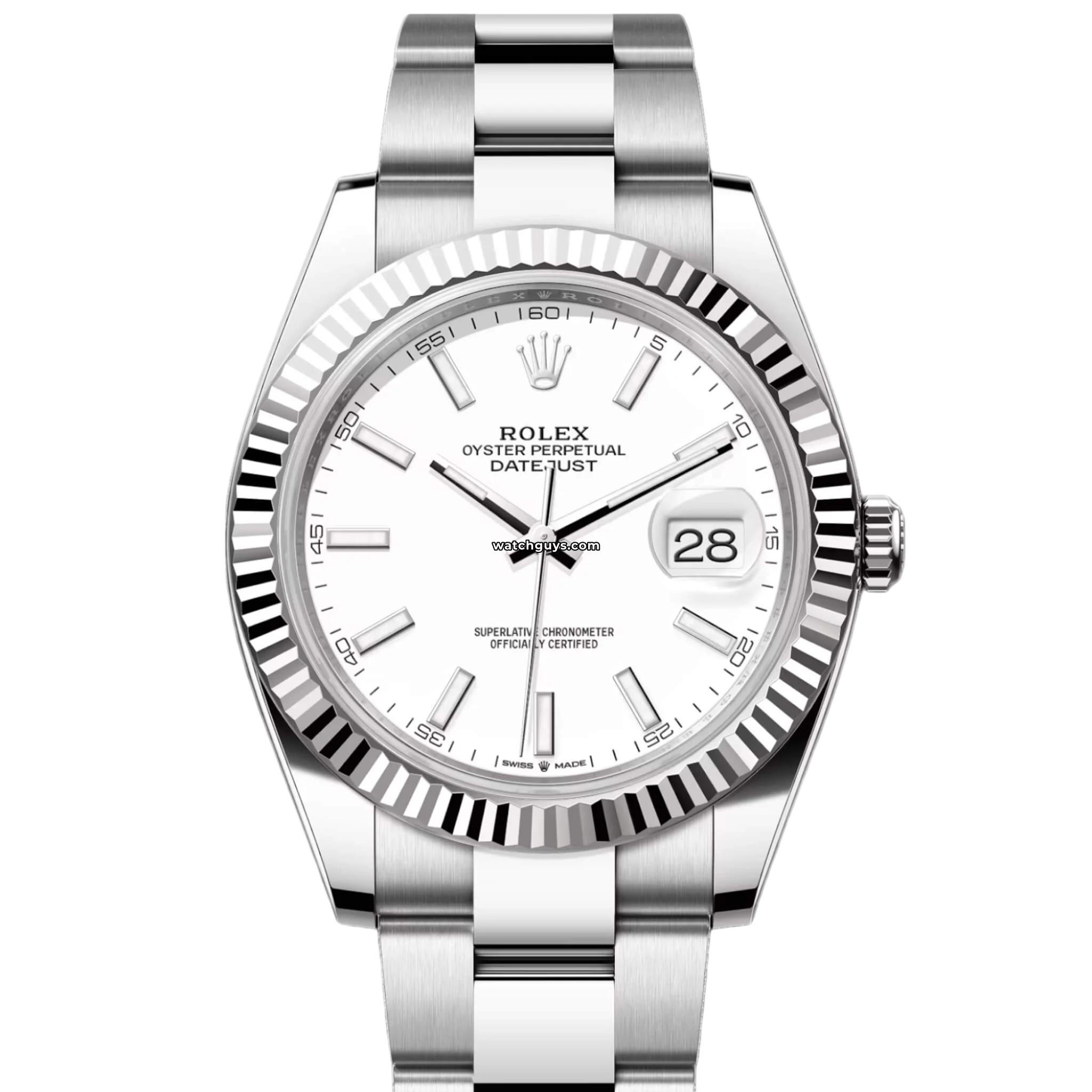 Rolex Datejust 126334 Men's Watch - 41mm Stainless Steel, White Dial, Jubilee Bracelet - Luxury Dress Watch for Business & Formal Occasions