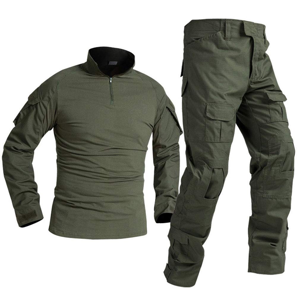 Tactical BDU Camo Hunting Clothes Set - Airsoft Shooting Shirt & Pants for Outdoor Combat & Military Training | Perfect for Hunting, Airsoft Games & Tactical Missions
