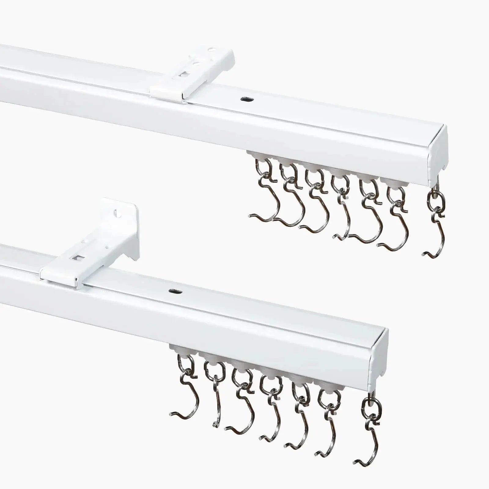 Lora Track Kit for Ceiling or Wall Mount - Heavy Duty Drapery & Curtain Room Divider System | Perfect for Home Theater, Bedroom Blackout, and Office Partitions