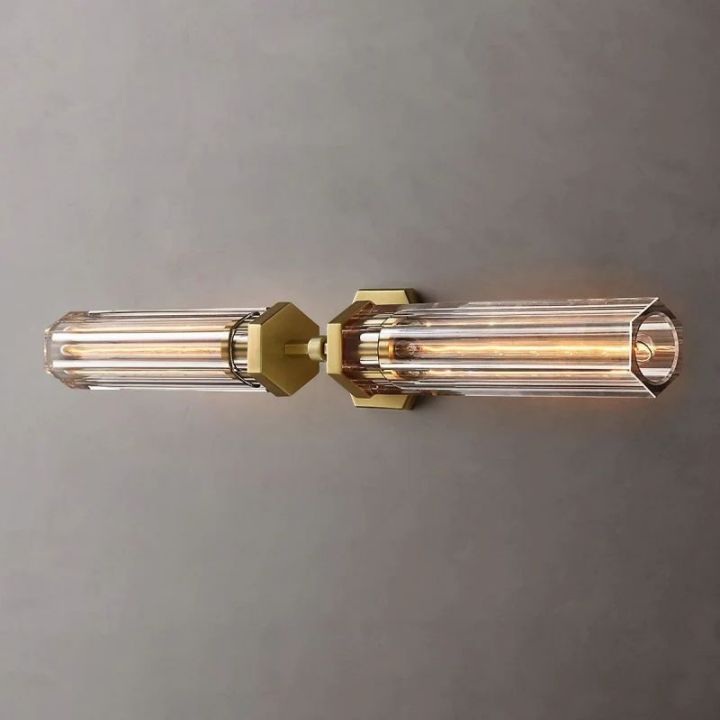 Luminous Hexagonal Linear Grand Wall Sconce - Modern LED Light Fixture for Living Room, Bedroom & Hallway Decor