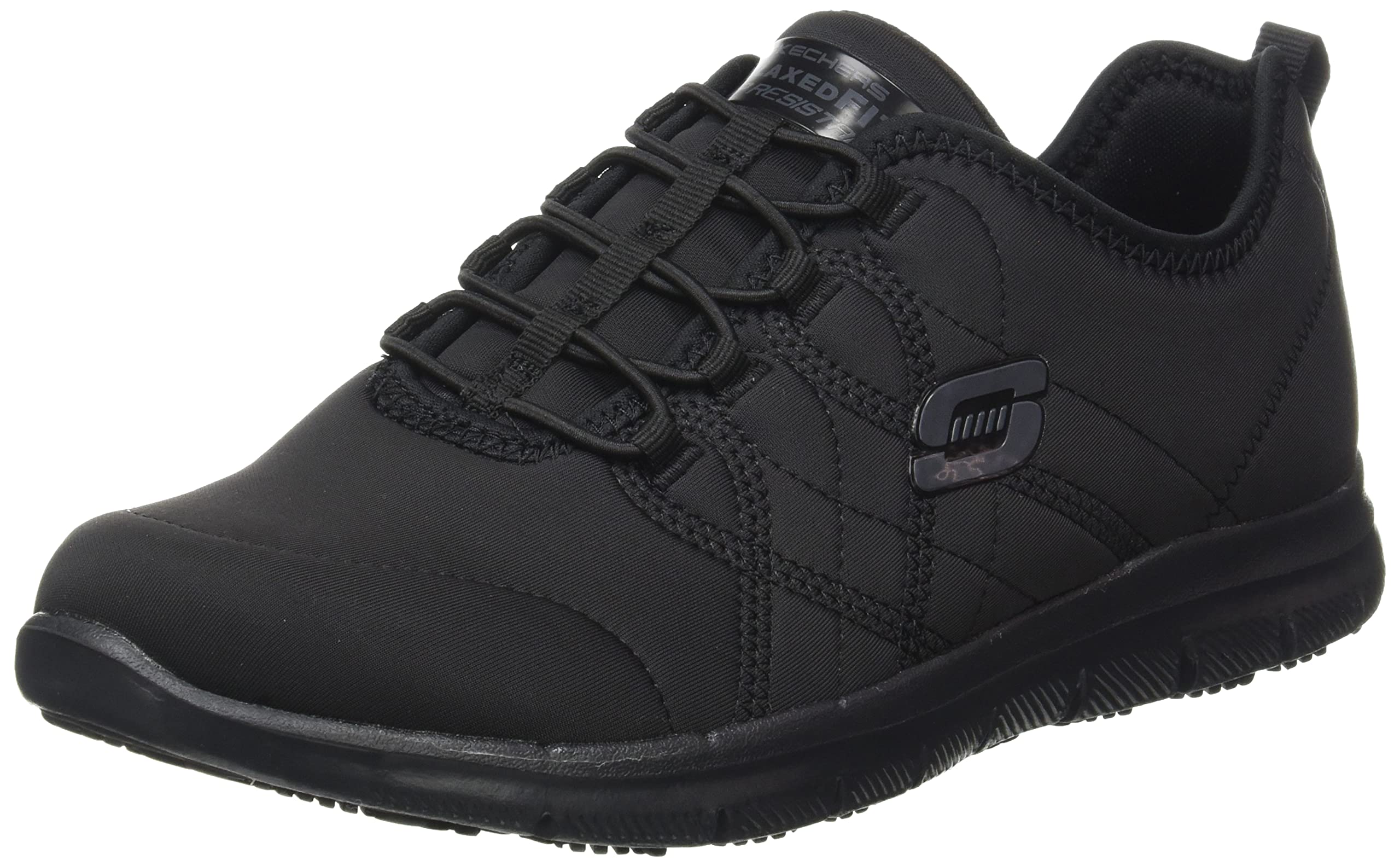Skechers Women's Ghenter Srelt Work Shoes - Non-Slip Safety Footwear for Nurses, Waitresses & Healthcare Professionals | Comfortable Slip-Resistant Work Shoes for Women
