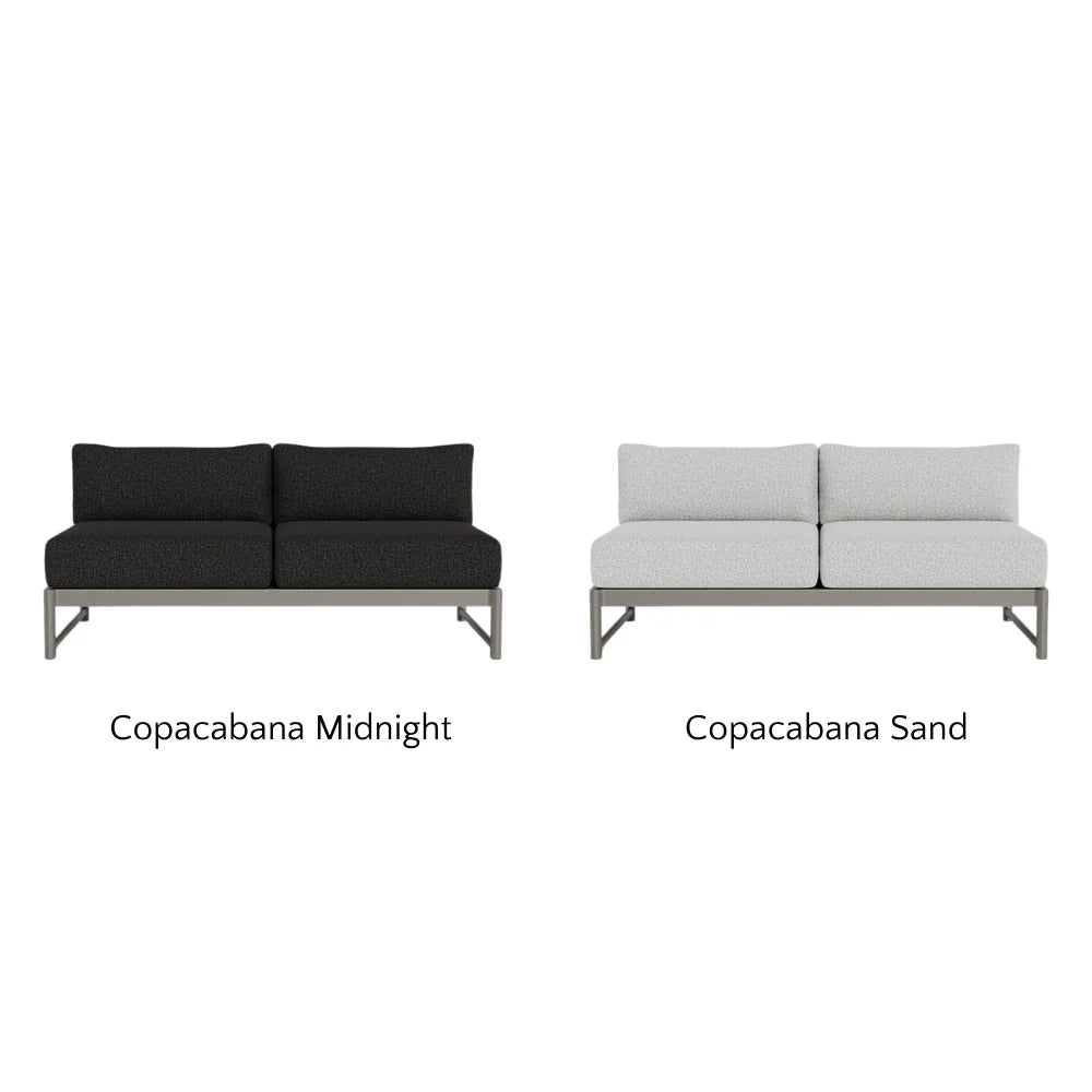 Breeze XL Outdoor 2-Seat Armless Sofa - Waterproof Patio Furniture for Garden, Poolside & Balcony Relaxation