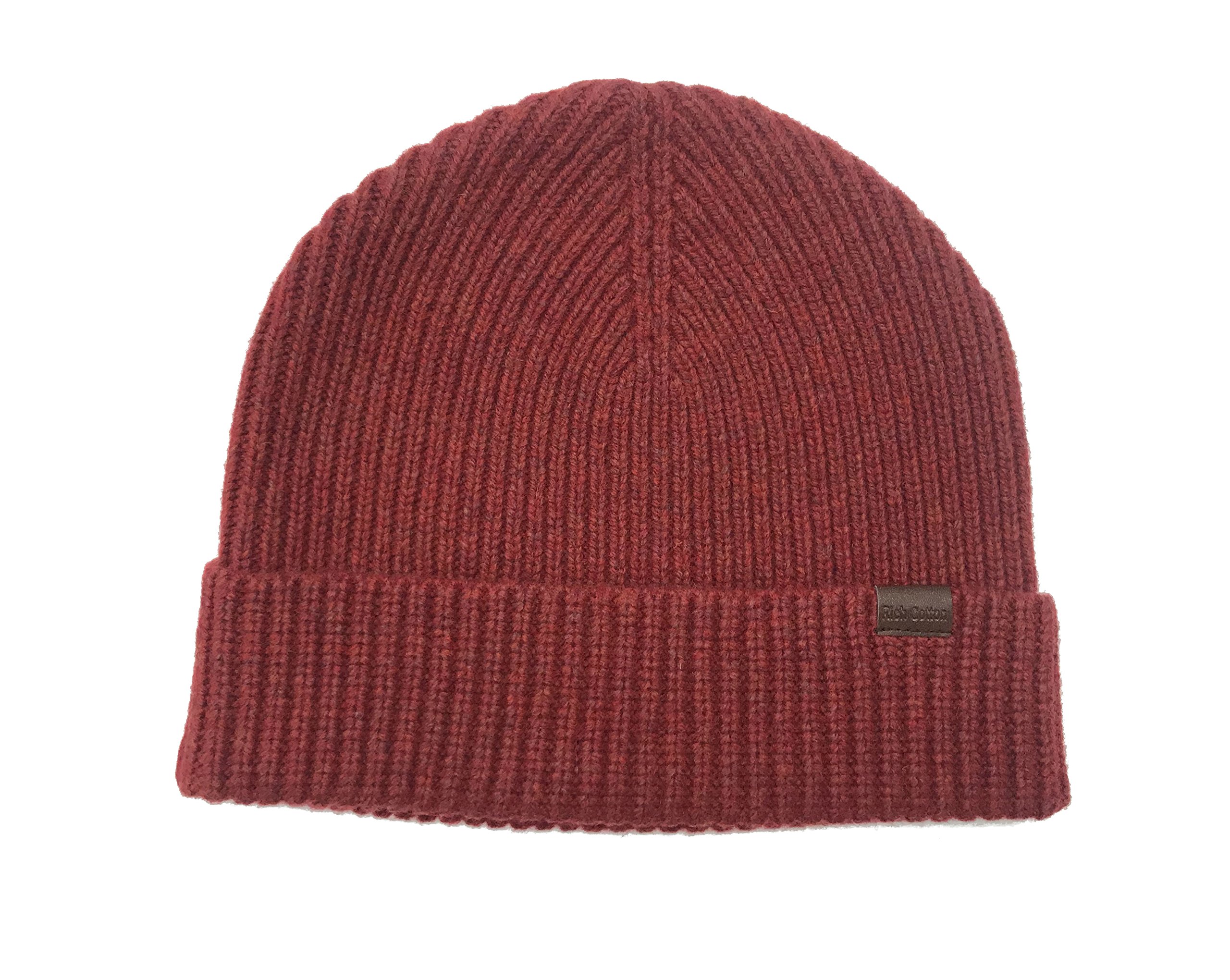 100% Merino Wool Skull Beanie for Men - Ultra Soft & Warm Winter Hat with Knit Cuff - Fisherman Watch Cap for Cold Weather, Outdoor Activities & Daily Wear