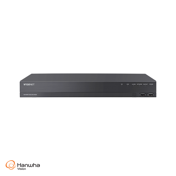Wisenet 16 Channel 4K PoE NVR Security System - HV ARN 1610S Network Video Recorder for Home & Business Surveillance