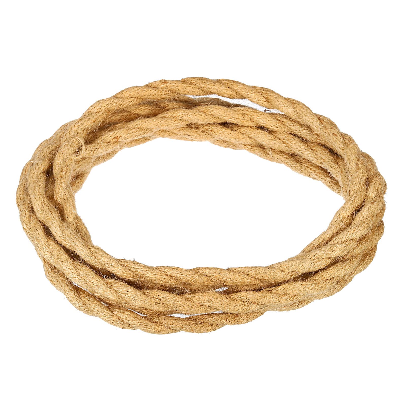YOKIVE 2-Core Twisted Cloth Covered Electrical Wire - Vintage Style Appliance Power Cord (9.84 Feet, Khaki) - Perfect for Home Decor, Retro Lighting, Coffee Shops & DIY Projects