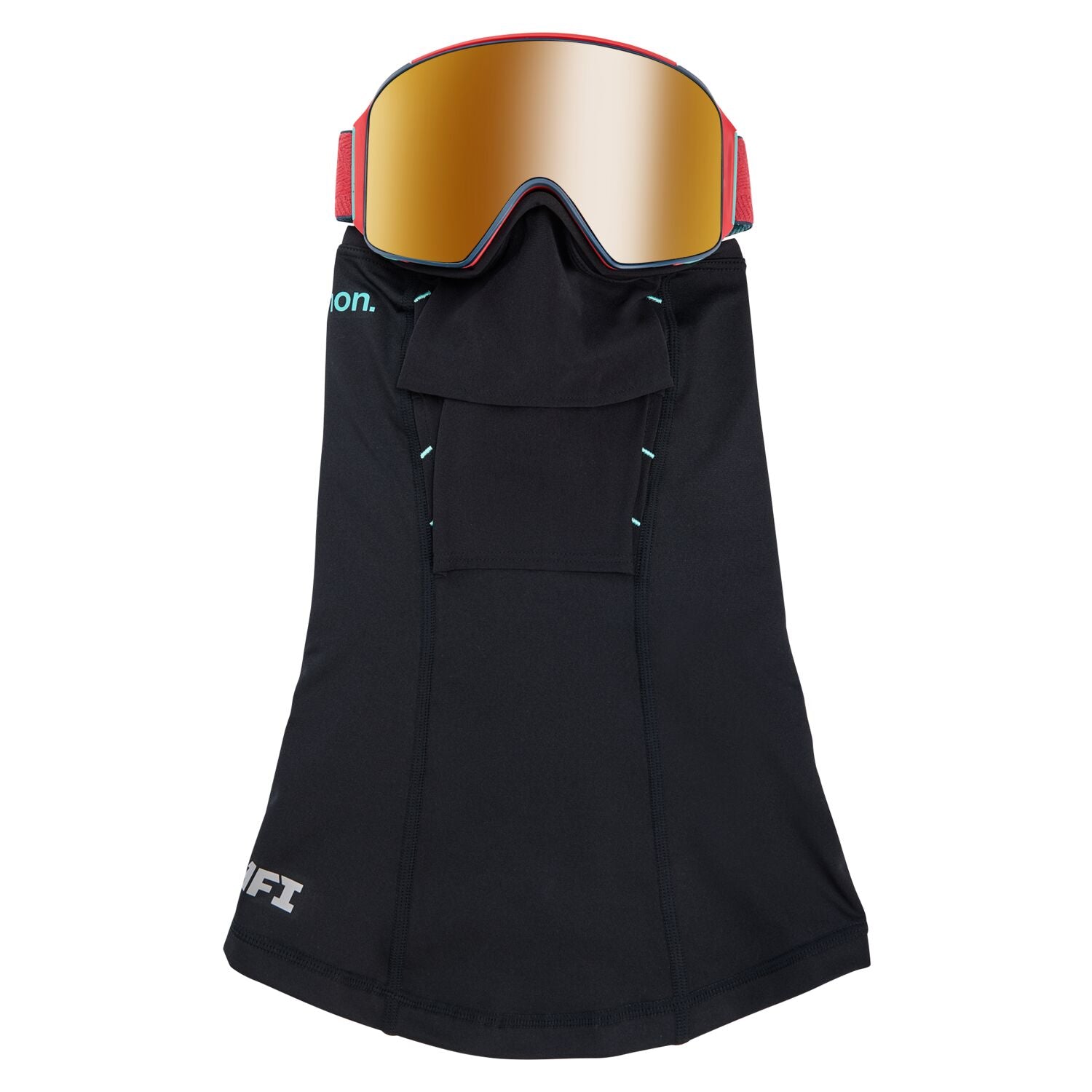 Anon M4 Cylindrical Snow Goggles - Coral Frame with Perceive Sunny Bronze Lens for Skiing & Snowboarding | UV Protection & Anti-Fog