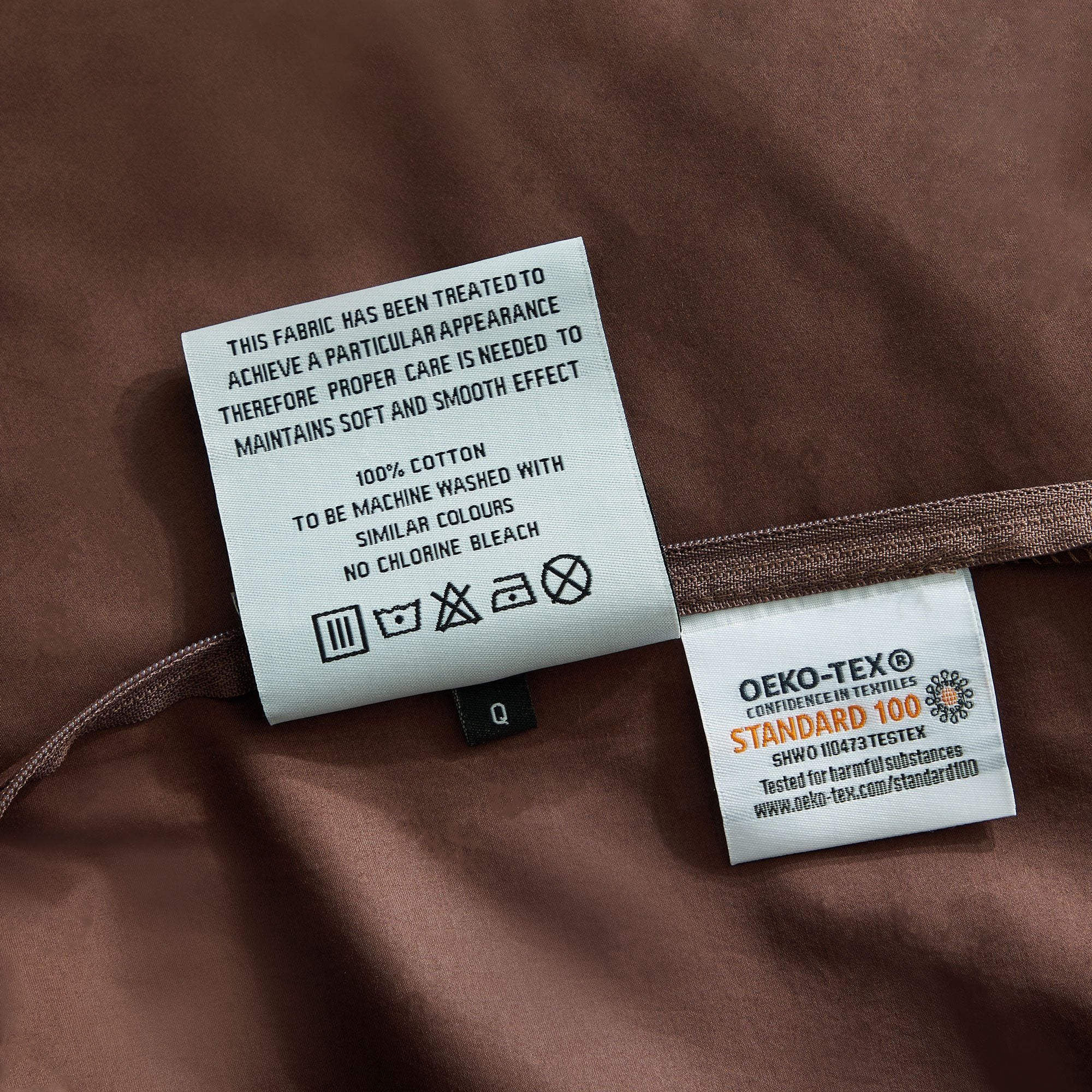 Premium Hotelier Prestigio™ Bruno 100% Cotton Fitted Sheet Set with Tawny Design - Luxury Bedding for Hotels, Airbnb & Upscale Home Decor